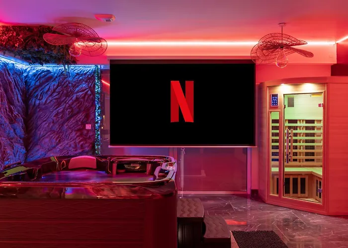 アパート L'horizon - Romantique Avec Jacuzzi, Sauna, Piscine & Video Projecteur Vieille-Toulouse